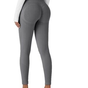 Halara Seamless Flow Scrunch Butt Lifting HW Active Yoga Leggings Gray Size XS